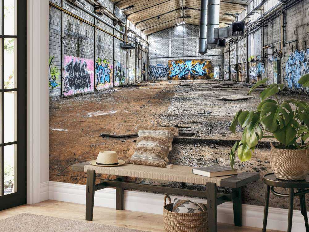 Antigua nave industrial abandonada