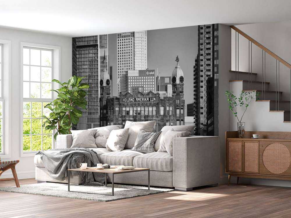 Hotel New York en blanco y negro Rotterdam 