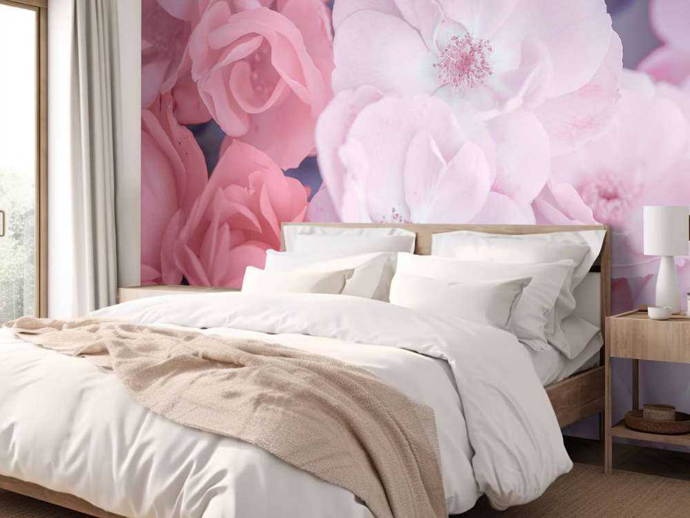 Flores clericales rosas