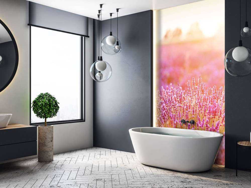 Primer plano de flores de lavanda