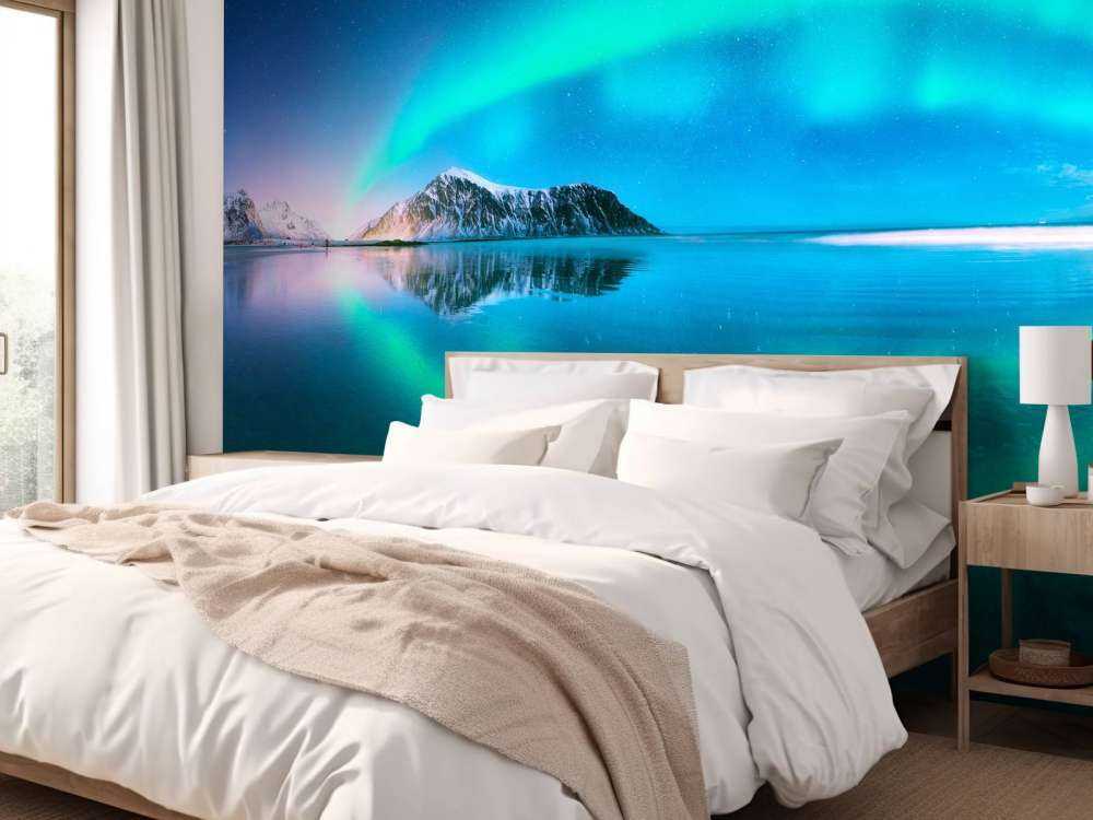 Auroras boreales reflejadas