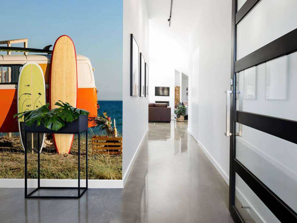 Furgoneta con tabla de surf