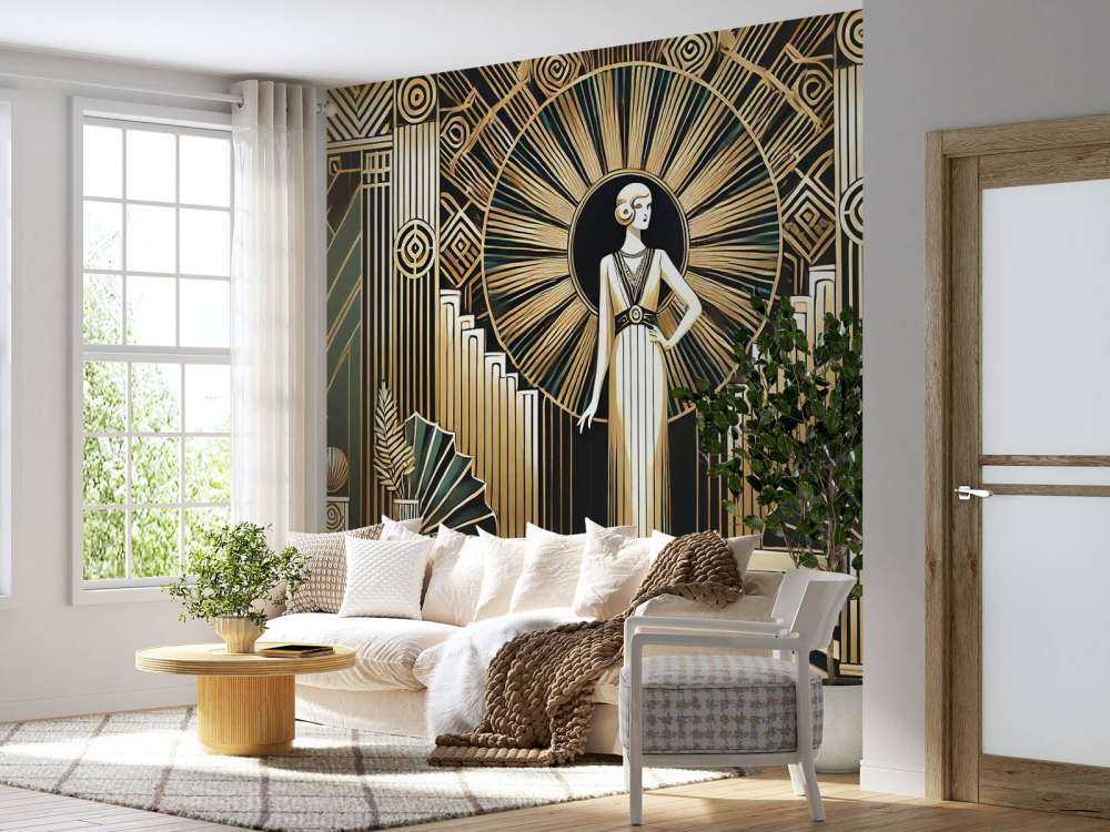 Estilo de los Años Veinte Dorados en Art Decó