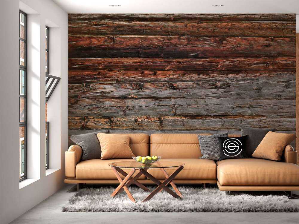 Madera oscura desgastada