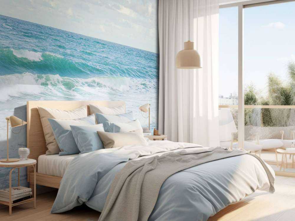 Mar con olas altas