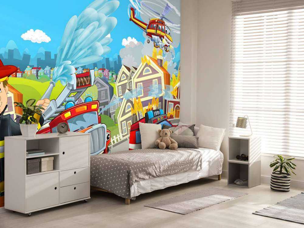 Sala infantil de bomberos