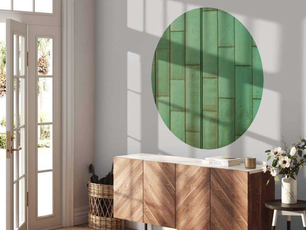 Hojas verdes de cobre