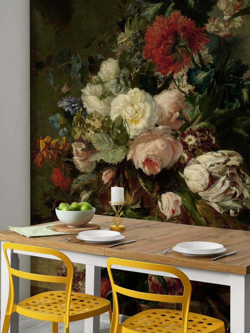 Bodegón con flores