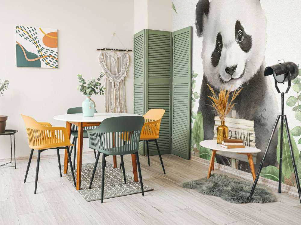 Panda bebé en la selva