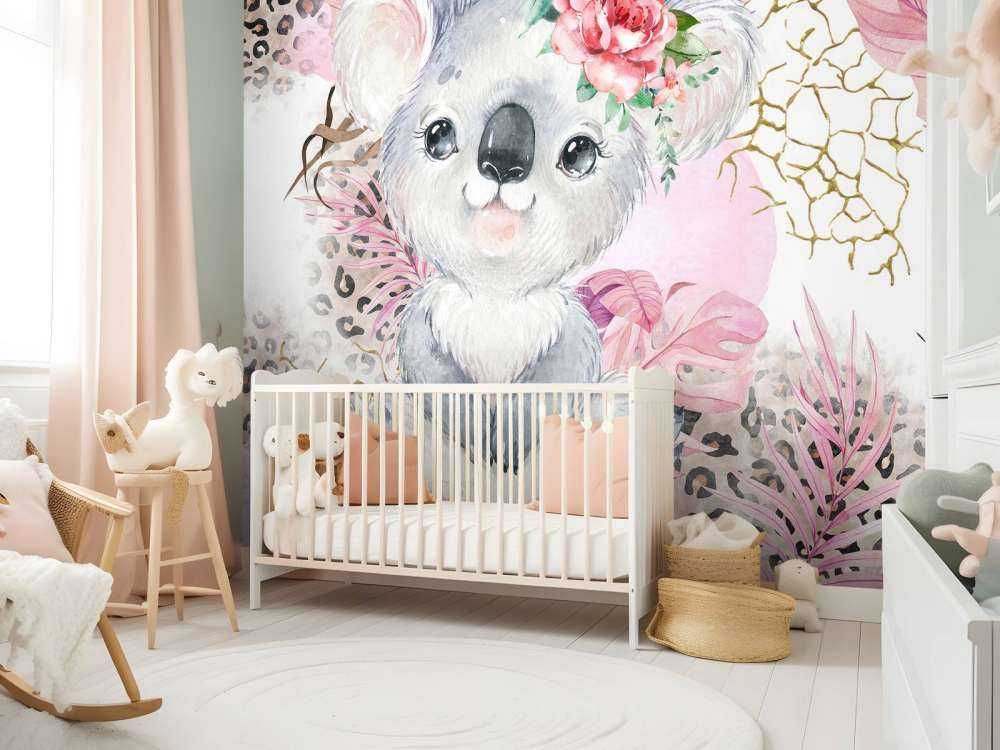 Bebé koala savana