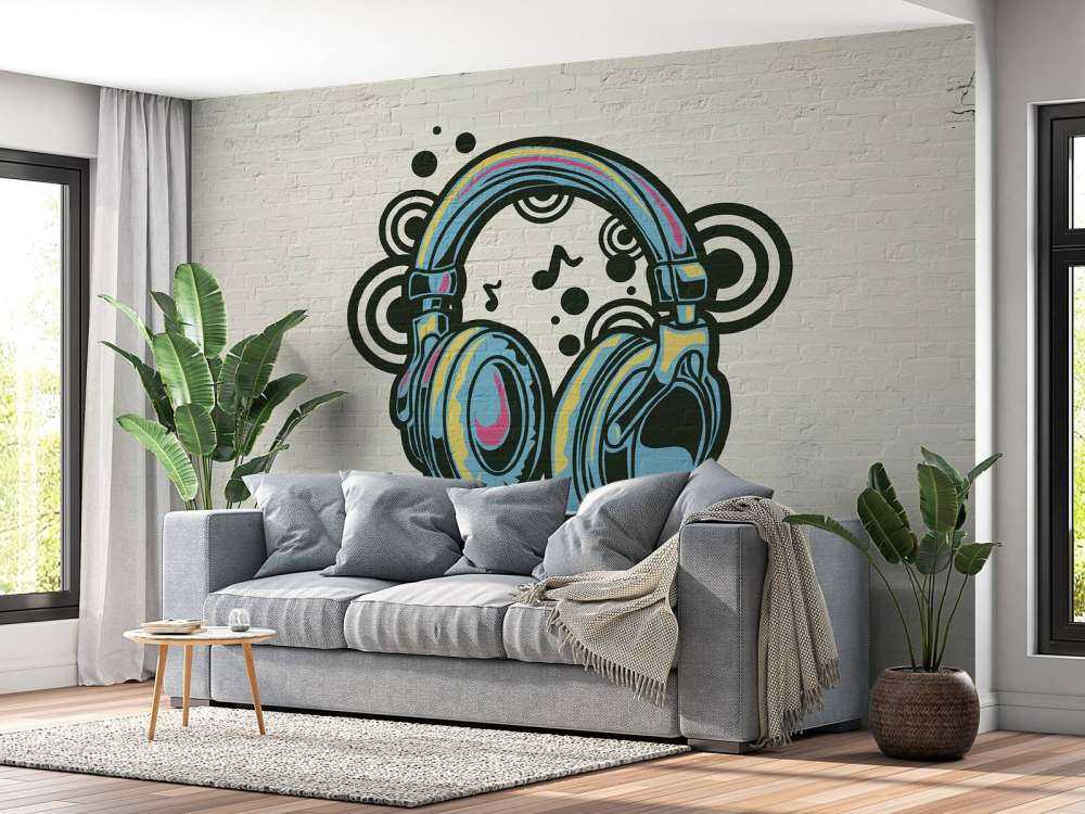 Auriculares de grafiti