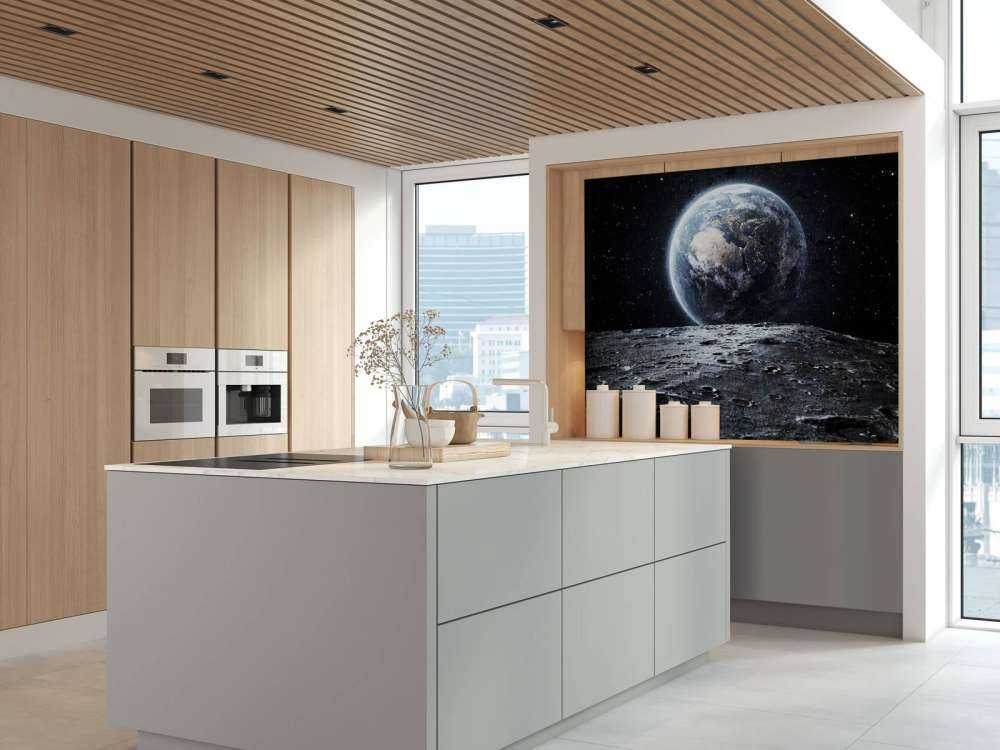 La luna y la tierra