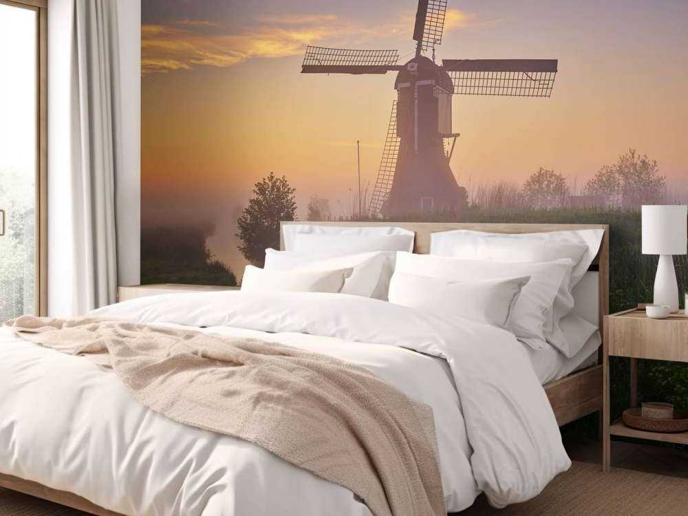 Molino al amanecer