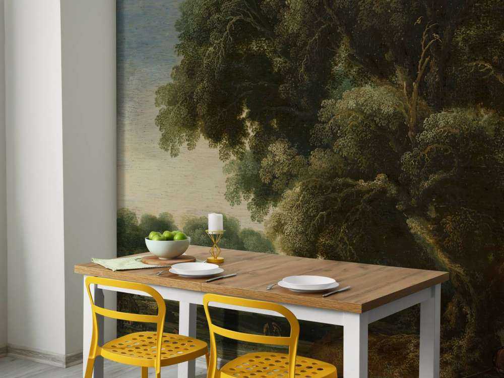 Paisaje de bosque imaginado