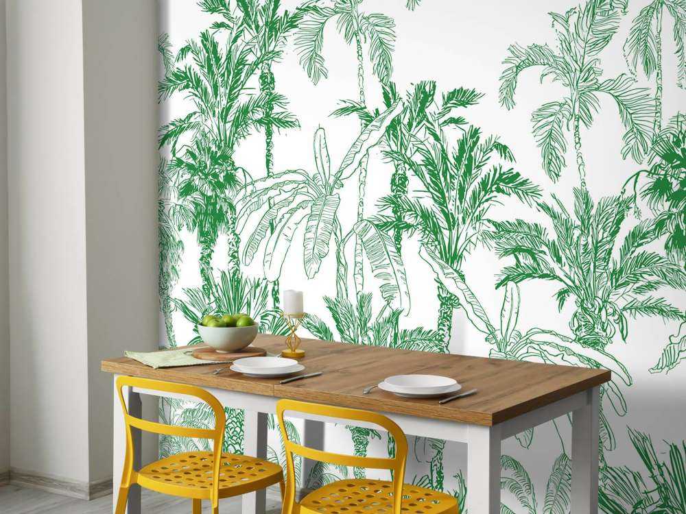 Ilustración de la selva verde