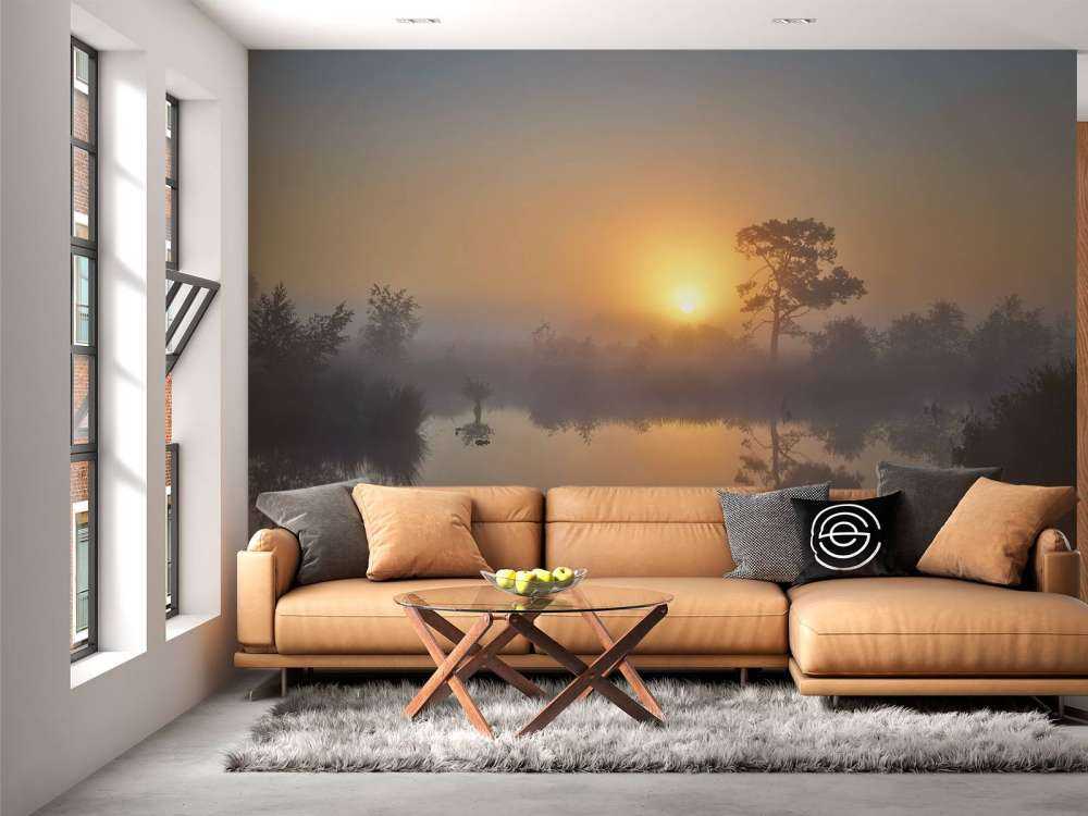 Amanecer con niebla