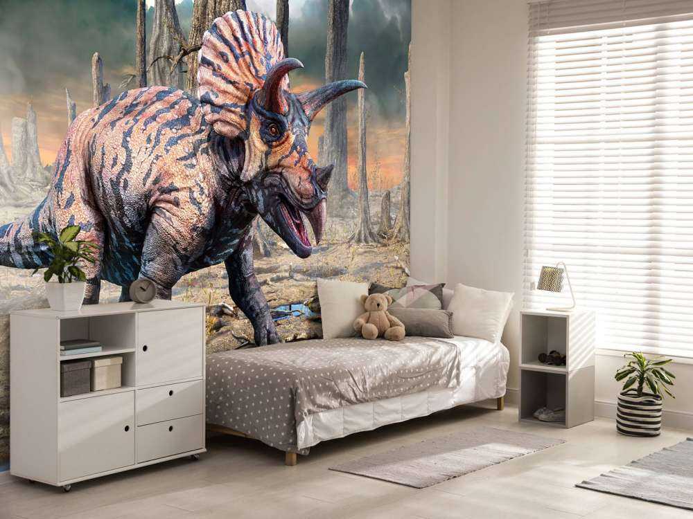 Torosaurus en una zona desierta