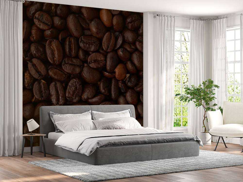 Granos de café de cerca