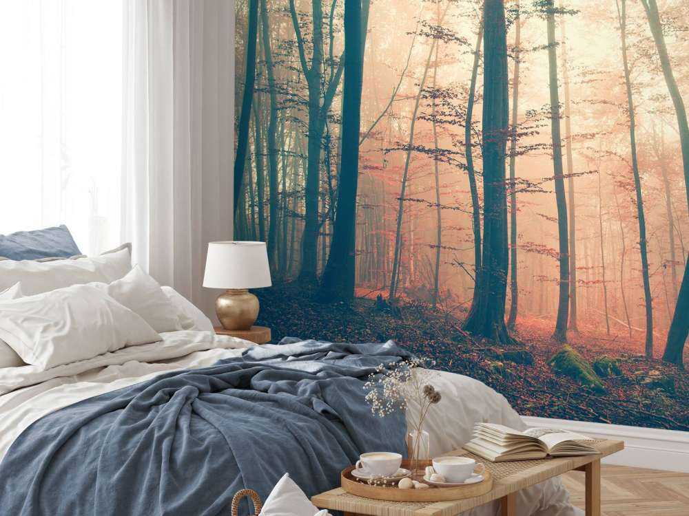 Bosque de colores vintage
