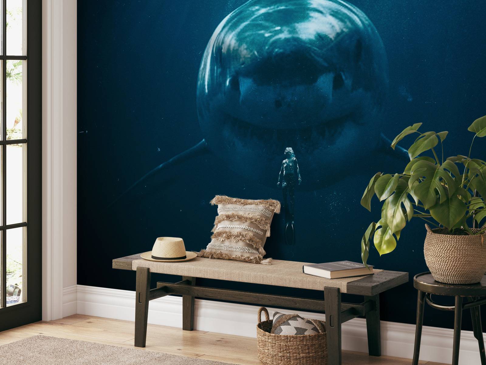 Papel Pintado - Un gran tiburón, image size:1600x1200