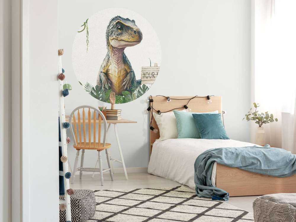 Bebé t-rex en la jungla