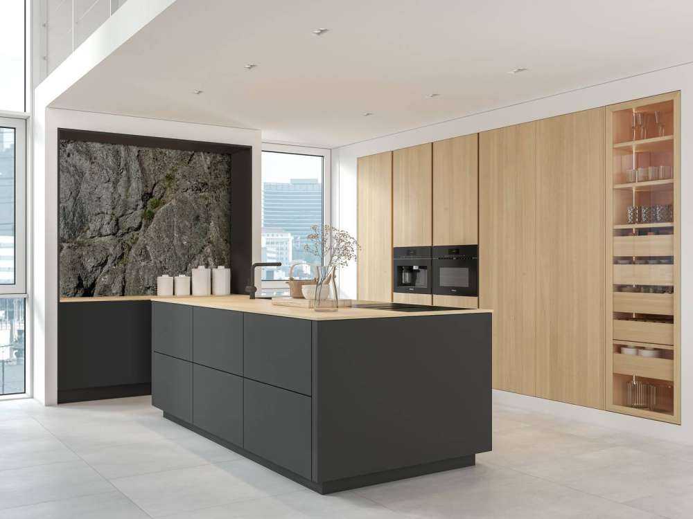 Pared de roca gris