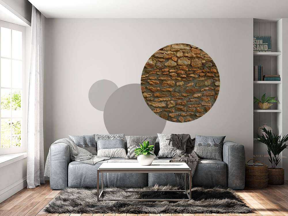 Muro con piedras toscas