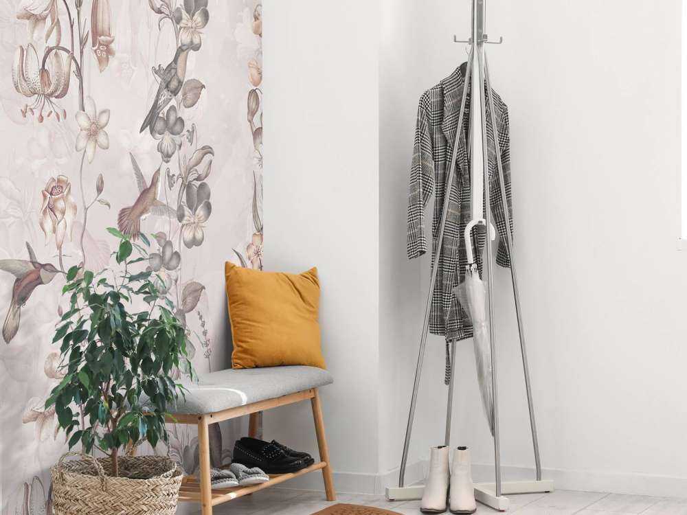 Flores de pradera y jardín amarillo claro