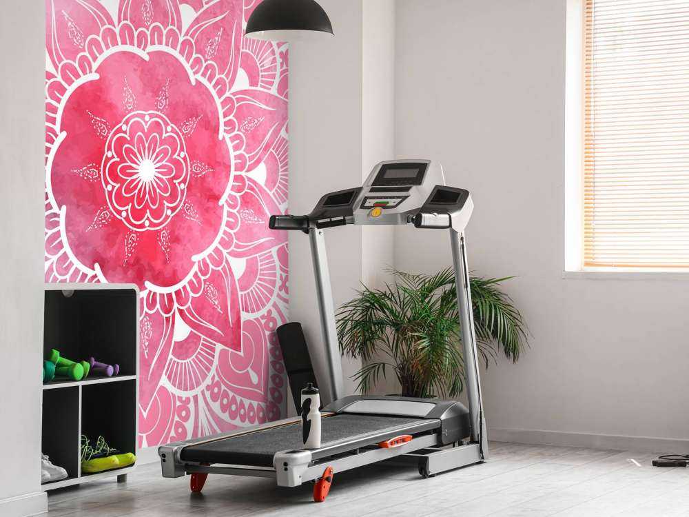 Mandala con motivos florales