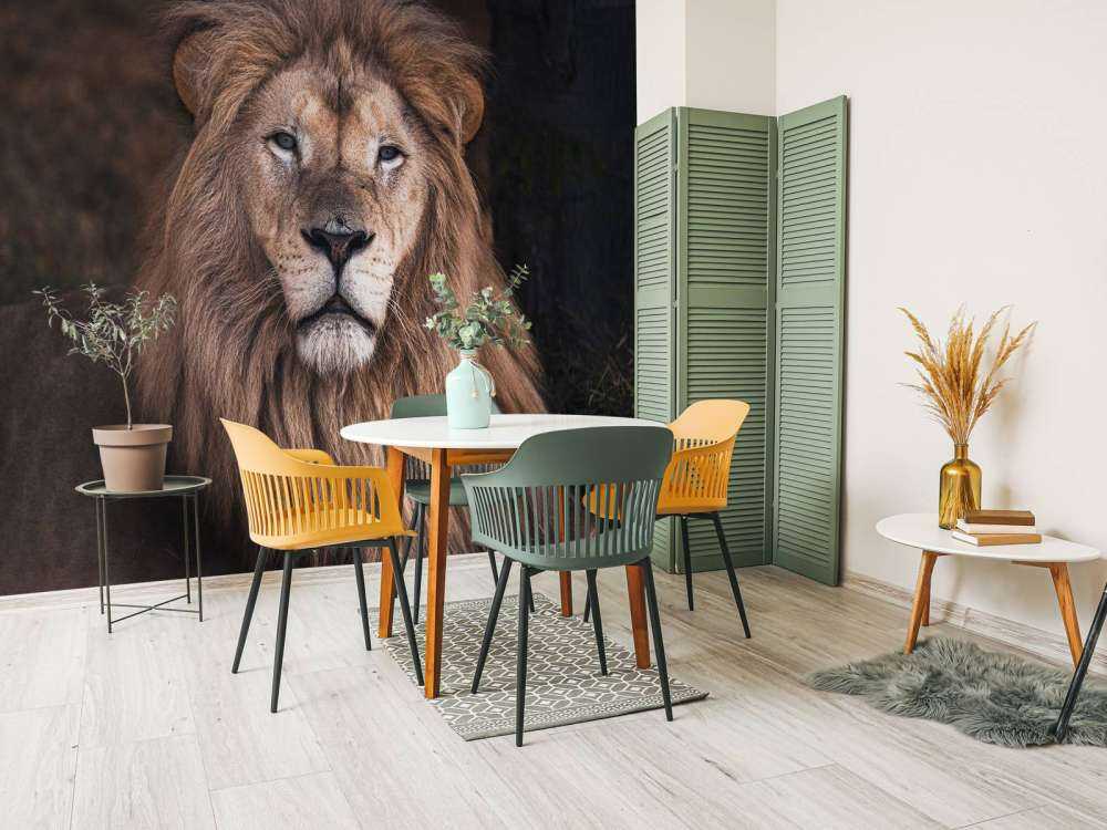 Retrato de un león
