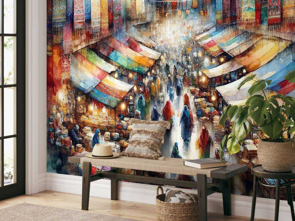 Sinfonía de colores del bazar
