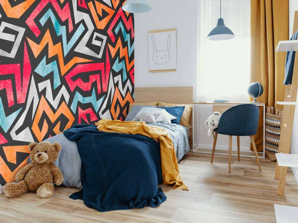 Estampado gráfico de colores