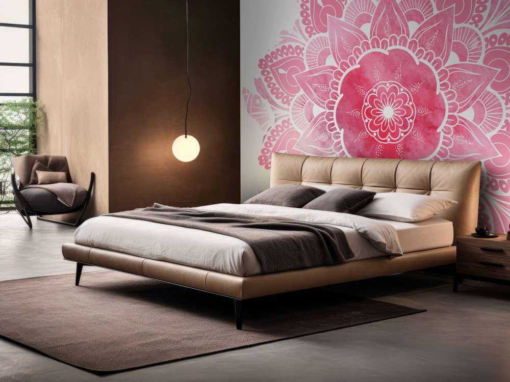 Mandala con motivos florales
