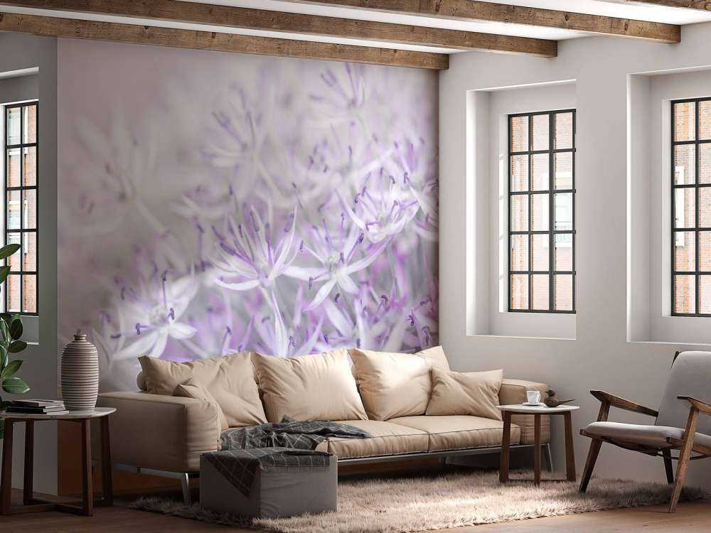 Primer plano de las flores de Allium
