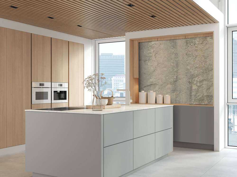 Pared de roca beige