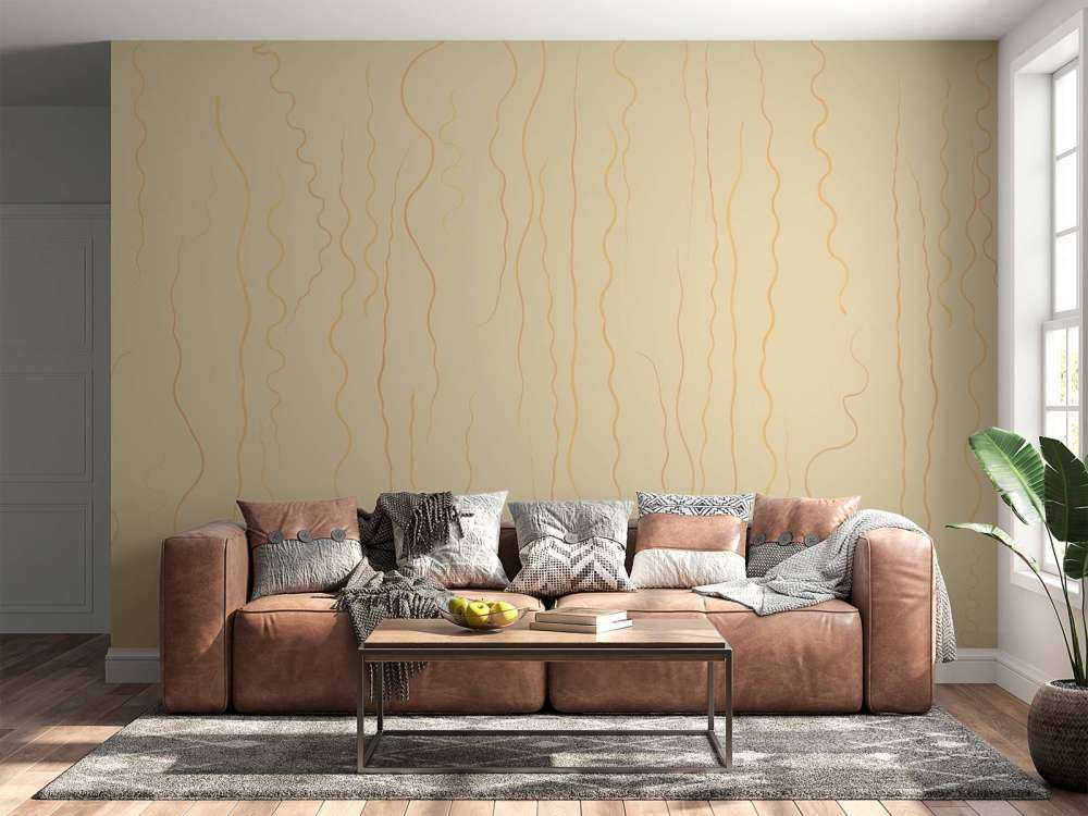 Líneas orgánicas hierba beige II