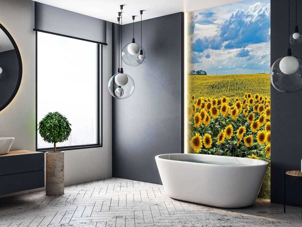 Pradera llena de girasoles
