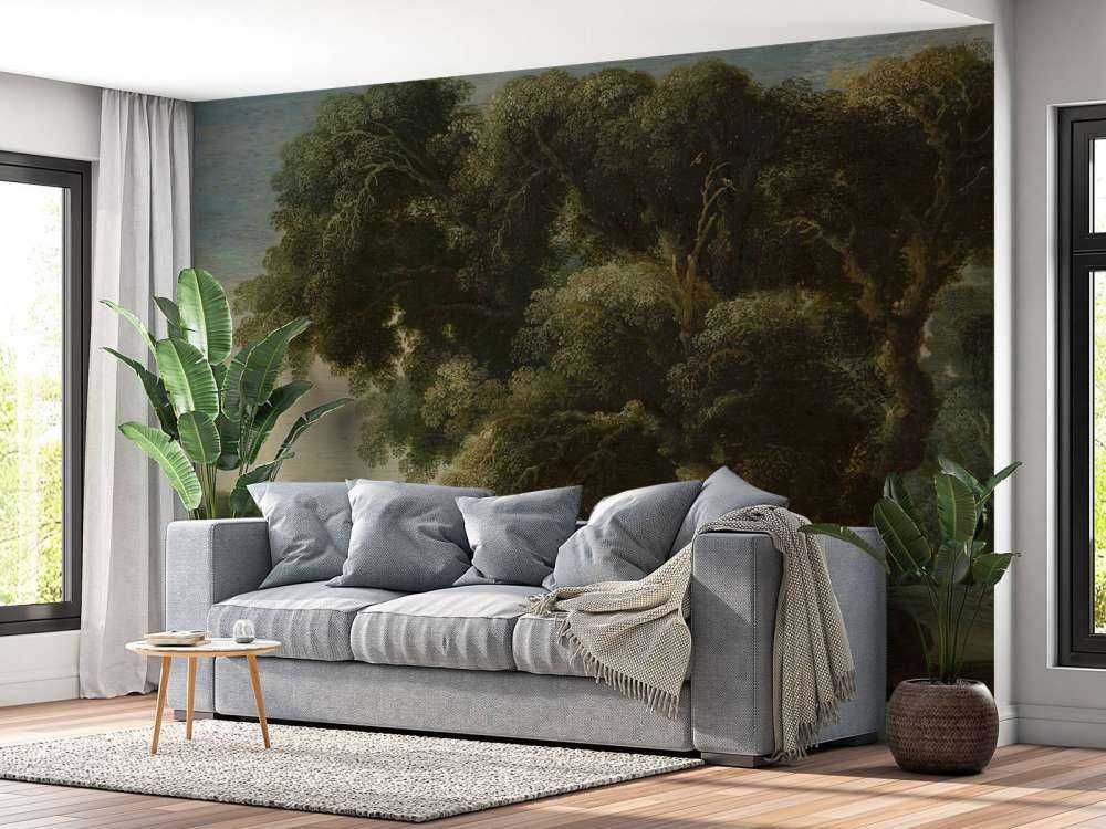 Paisaje de bosque imaginado