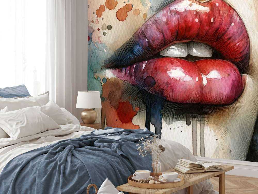Lips de Mujer en Acuarela #1