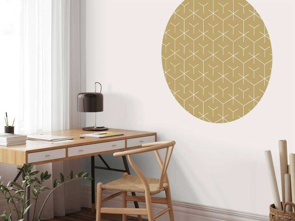 Hexágonos geométricos, oro