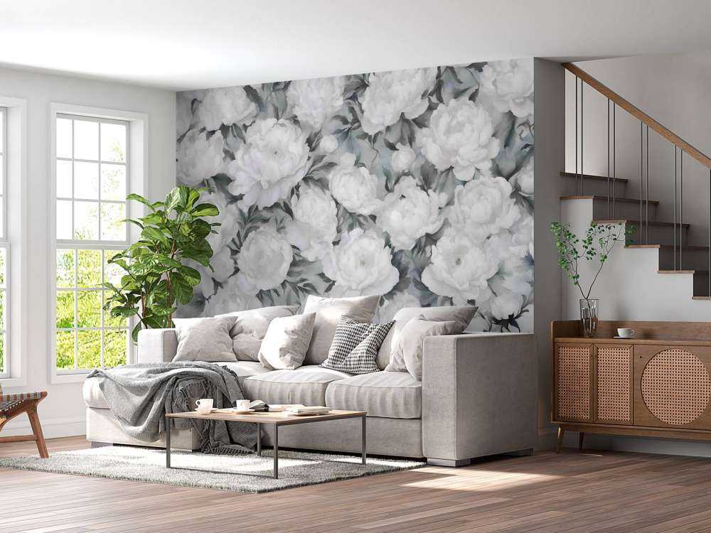Pared Azul de Peonie