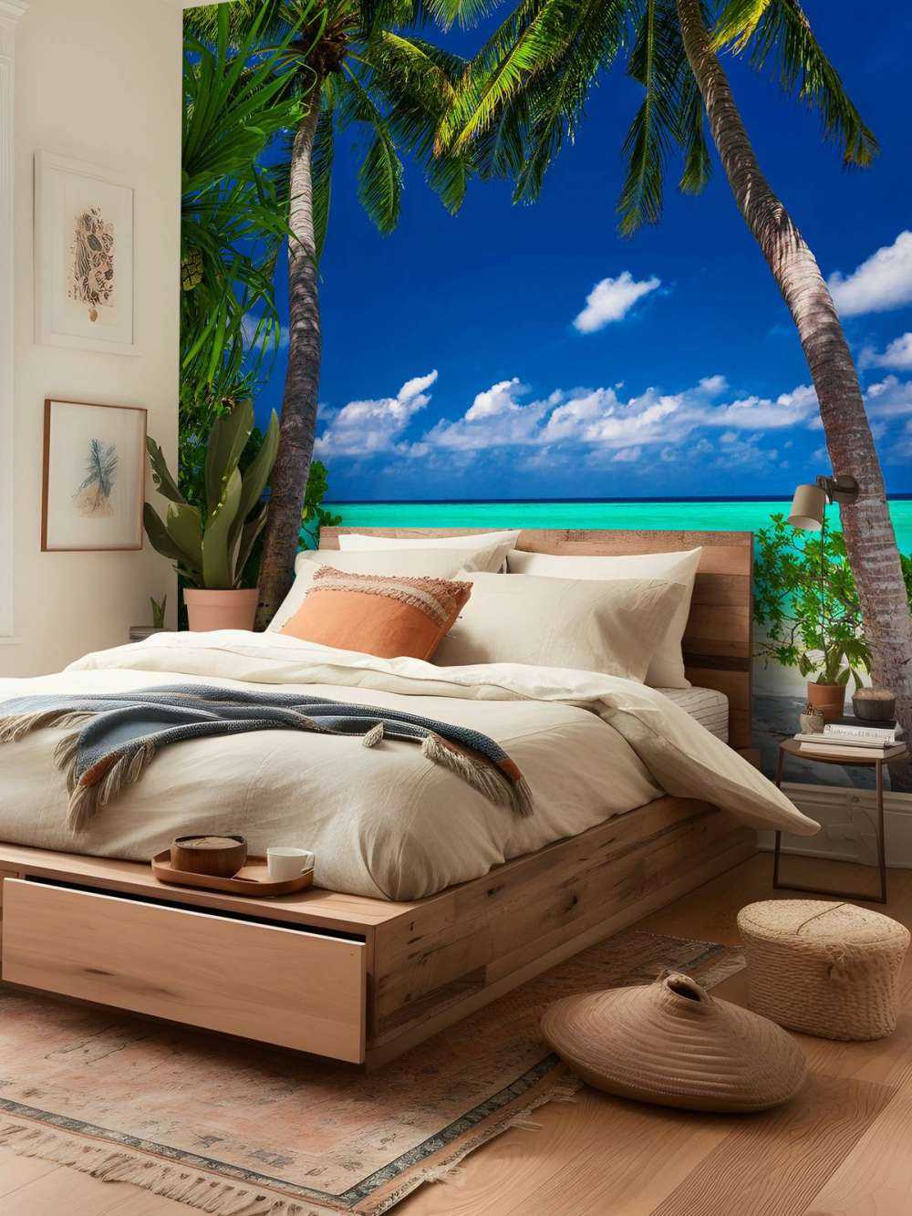 Palmeras en una isla