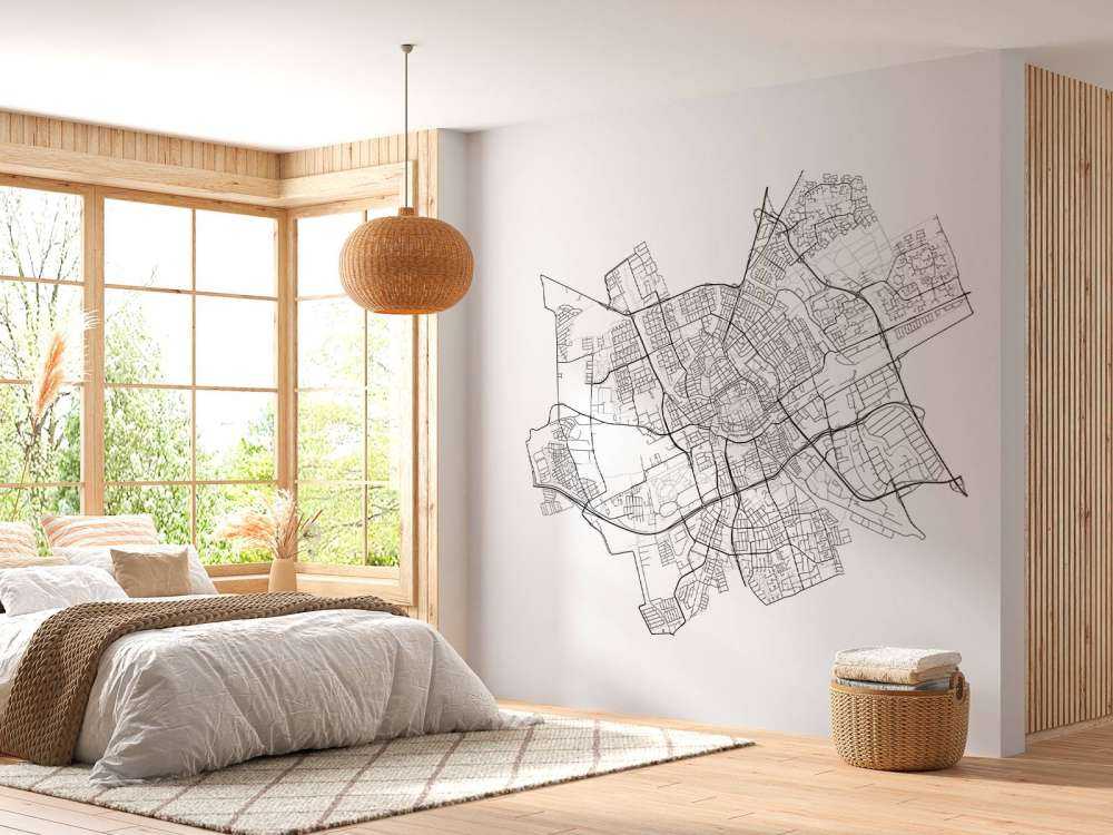 Mapa de Groningen, blanco