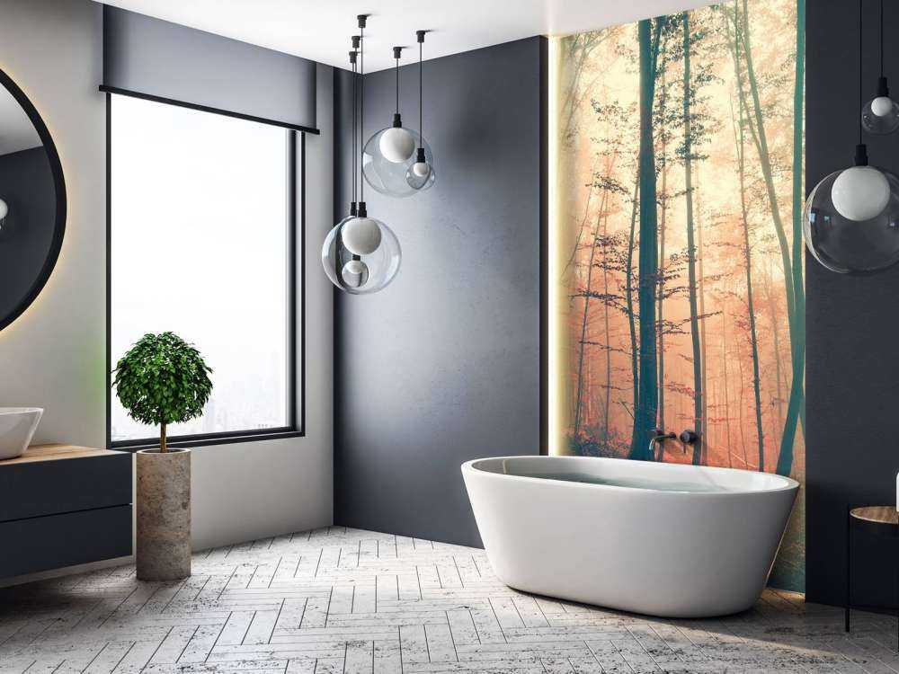 Bosque de colores vintage