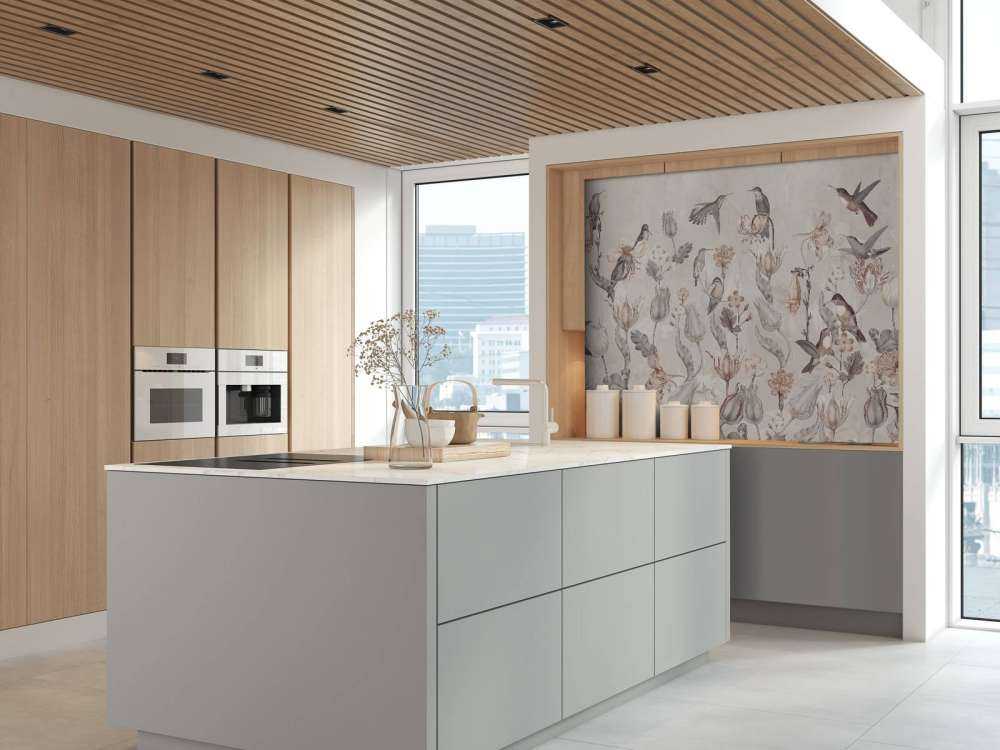 Sinfonía de Colibríes de Primavera - Flor Sepia Vintage