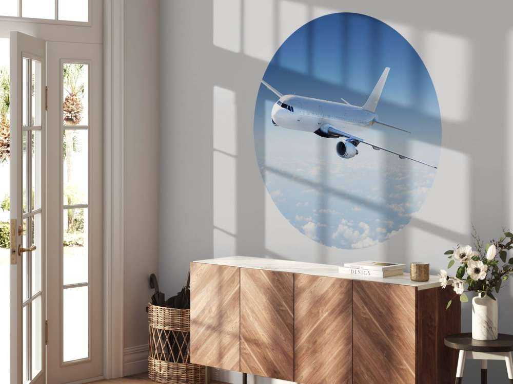 Avión sobre las nubes