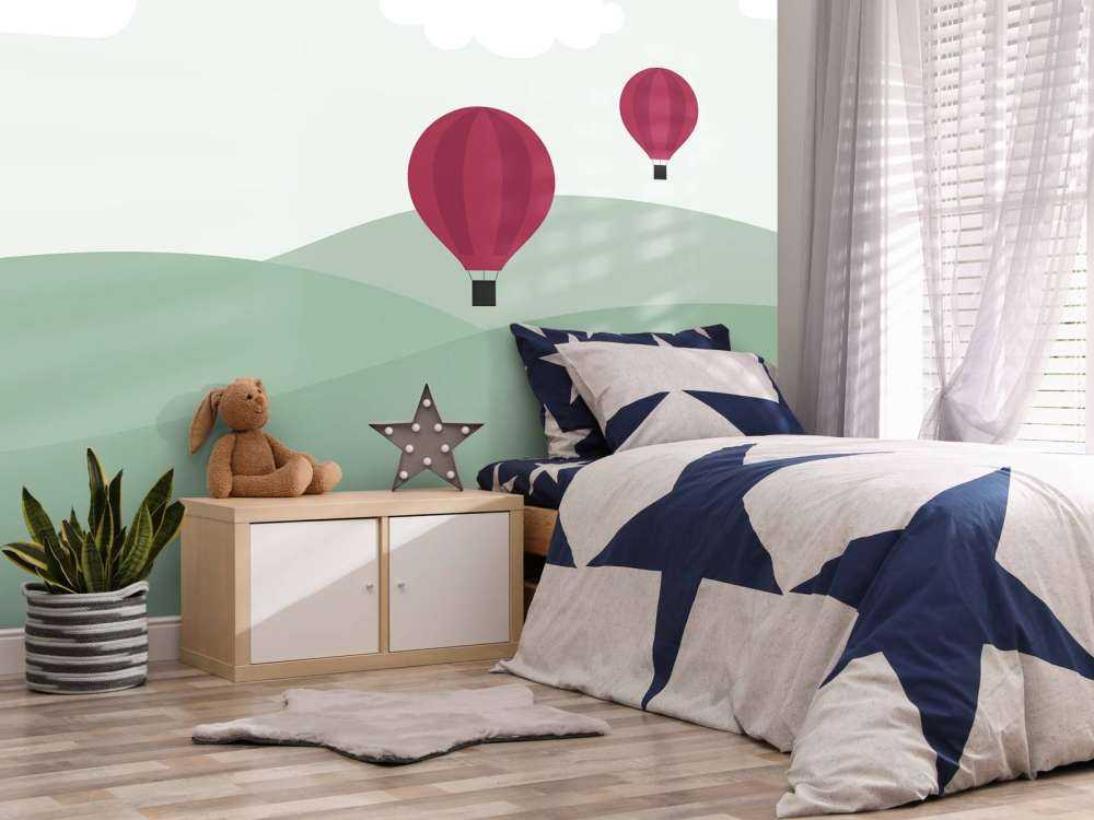 Colinas con globos aerostáticos