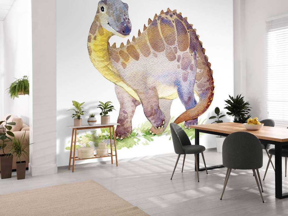 Dinosaurio de la acuarela
