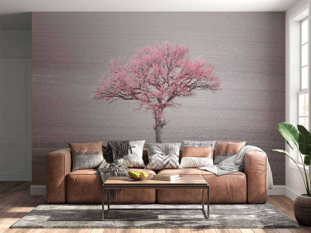 Hojas rosas