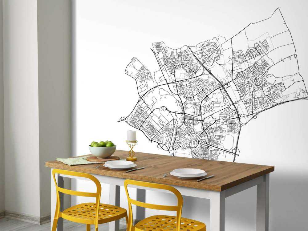 Mapa de Den Bosch, blanco